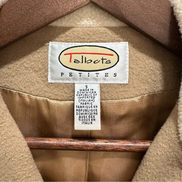 Talbots Beige Wool Blend Coat - Picture 5 of 6